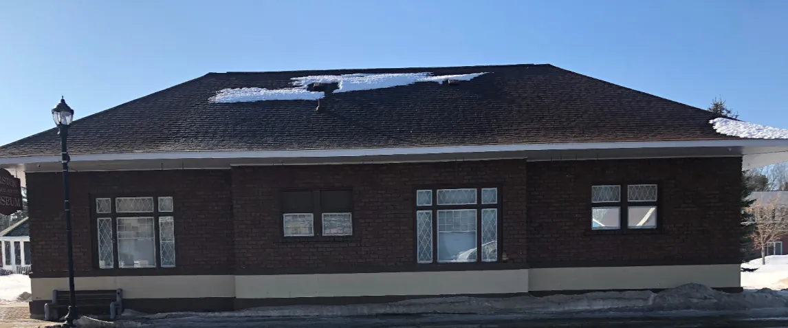 Finished new roof on the Pellston Museum